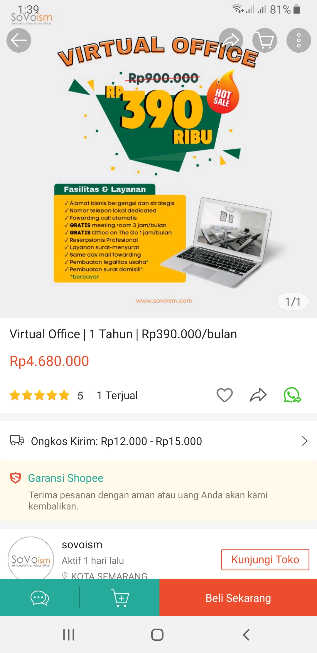 SS VO SoVoism di Shopee